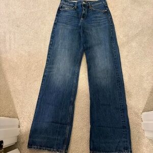 Zara Blue Flare & Wide Leg Jeans size 8